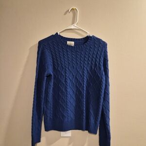 St. John's Bay Textured Crewneck Sweater - Blue